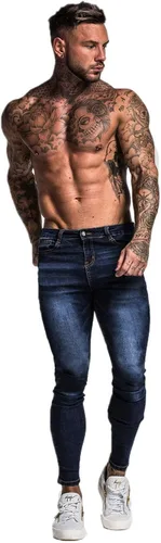 Miniatura 5 de Jeans Gingtto ajustados, desgastados, para hombre