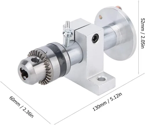Miniatura 5 de Centro giratorio vivo de carpintería de bricolaje con llave para mini máquina de torno
