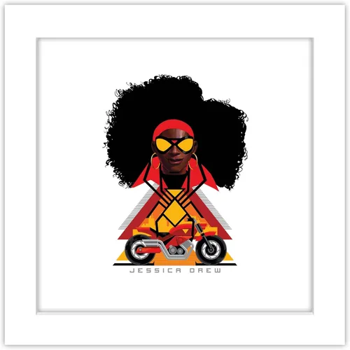 Miniatura 10 de Trends International Gallery Pops Spider-Man: Across the Spider-Verse - Póster de pared con retrato de Jessica Drew, 12.00 x 12.00 pulgadas, versión