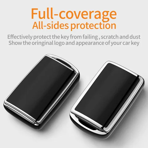 Miniatura 3 de Funda para Llavero Mazda con Llavero Estuche de Llave Carcasa de Llave Protección Completa de 360 Grados Compatible con Mazda 3 2019-2025, Mazda 3