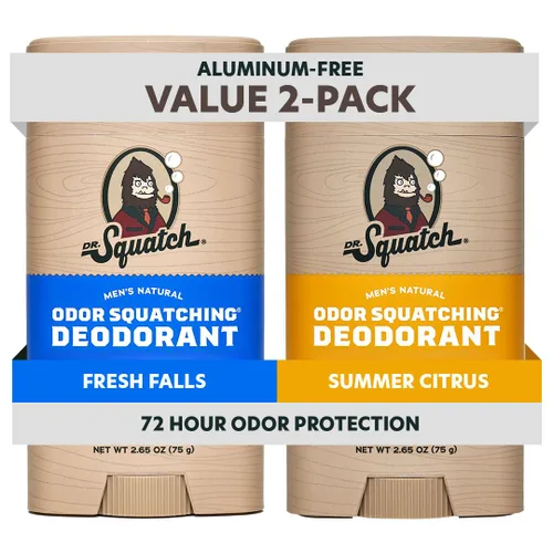 Miniatura 26 de Dr. Squatch Desodorante natural para hombres, sin aluminio, Summer Citrus + Cool Fresh Aloe, 2.65 oz, 2