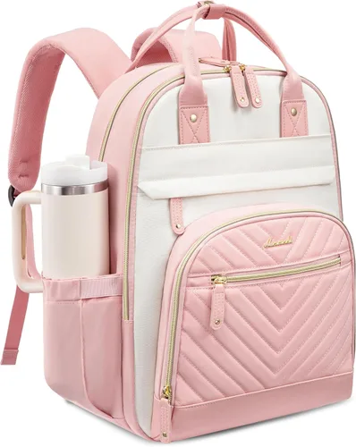 Miniatura 23 de LOVEVOOK Mochila para mujer, mochila para laptop de 15.6 pulgadas, mochilas escolares, bolsa antirrobo, bolsa antirrobo impermeable