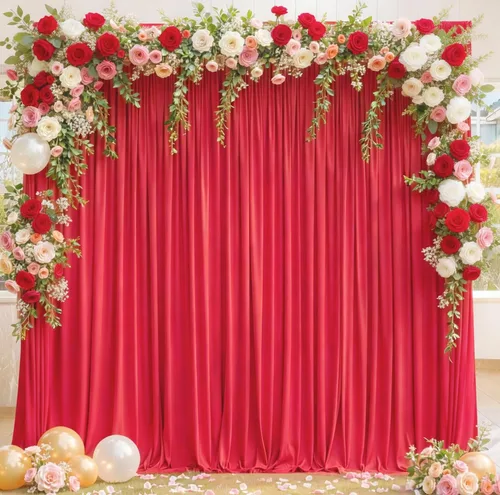 Miniatura 24 de Cortinas de fondo azul bebé de 8 x 10 pies para bodas, cortinas de fondo de poliéster sin arrugas, para baby shower, fiestas de cumpleaños
