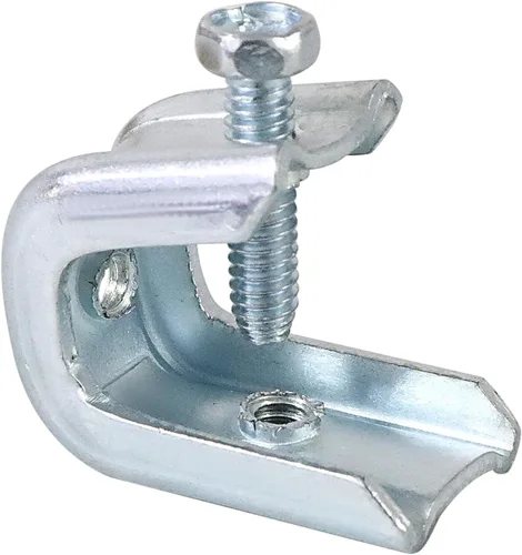 Miniatura 2 de Abrazadera de haz de 1/4"-20 para anillo de alambre roscado, abrazadera de acero chapado en zinc para bridas de 1/2 pulgada y varilla de rosca