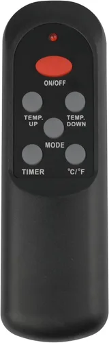 Miniatura 2 de Comfort Glow - Calentador eléctrico portátil de cuarzo infrarrojo con control remoto, calentador de espacio de 4 elementos, bloqueo para niños