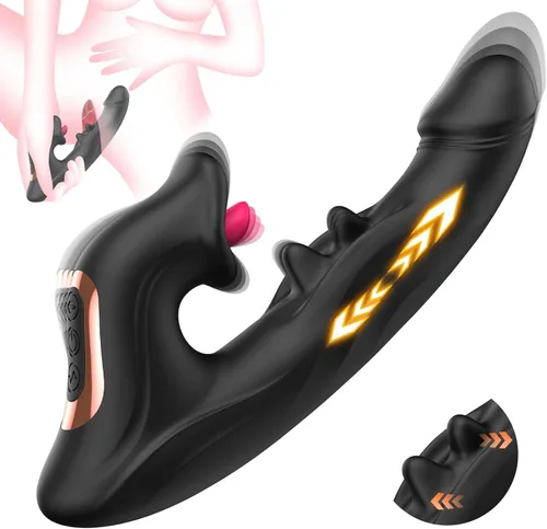 Miniatura 8 de Consolador de empuje vibrador mujer juguetes sexuales - Consoladores sexuales adultos juguete sexual punto G con meneo 10 empujando - Vibración