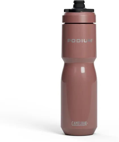 Miniatura 18 de CamelBak Podium Steel - Botella de agua térmica para bicicleta de acero inoxidable, color piedra, 18 oz