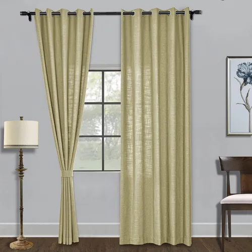 Miniatura 15 de Fcosie Cortinas de lino de 50 pulgadas de ancho x 63 pulgadas de largo, paneles de cortina filtrantes de luz, paneles de cortina con ojales