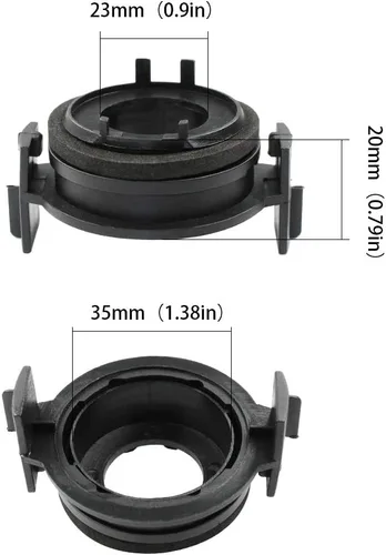 Miniatura 4 de H7 - Adaptador de retención de bombilla LED para faros delanteros BMW serie 3 E46, paquete de 2