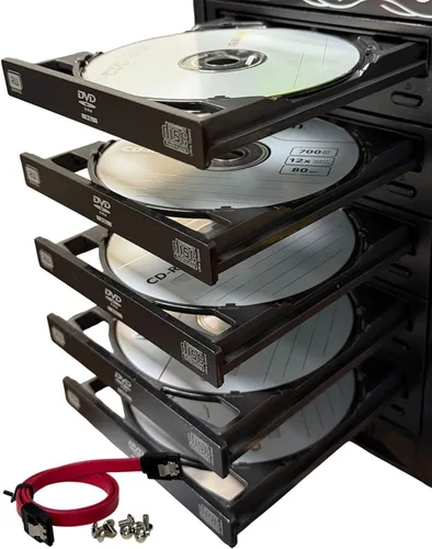 Miniatura 6 de Lite-On - Unidad de grabación de DVD/CD SATA de 24X, unidad óptica de reproducción de DVD de 5.25 pulgadas con Nero 12 Essentials, cable y tornillos