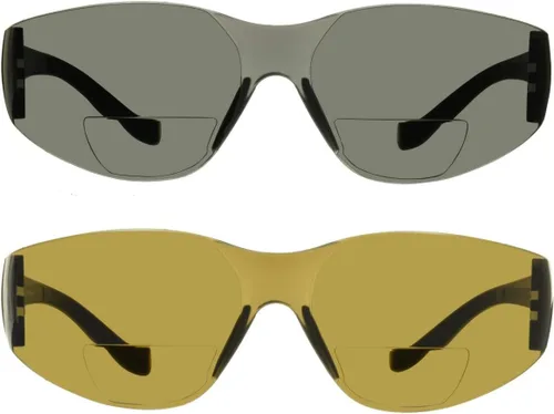 Miniatura 7 de proSPORT Lector bifocal clasificado de seguridad de las gafas de sol ANSI Z87 ligero sin montura deportivo al aire libre