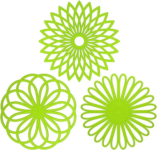Miniatura 11 de ME.FAN Salvamanteles de silicona – Almohadillas calientes de cocina para ollas y platos – Salvamanteles aislados para tetera – Flexible, duradero