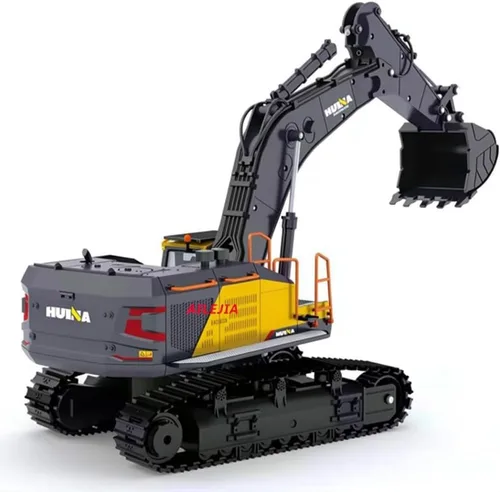 Miniatura 5 de Ailejia Excavadora de control remoto de 22 canales RC ExcavatorTruck Vehículo de juguete 1:14 Escala Excavadora 2.4Ghz Construcción con sonido