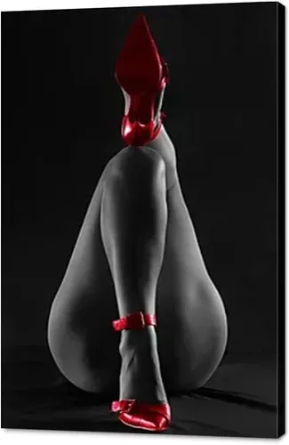 Miniatura 11 de Arte de pared moderno en blanco y negro sexy dama pintura mujer genial arte corporal sexy chica desnuda bebida vino tinto sentado en el inodoro