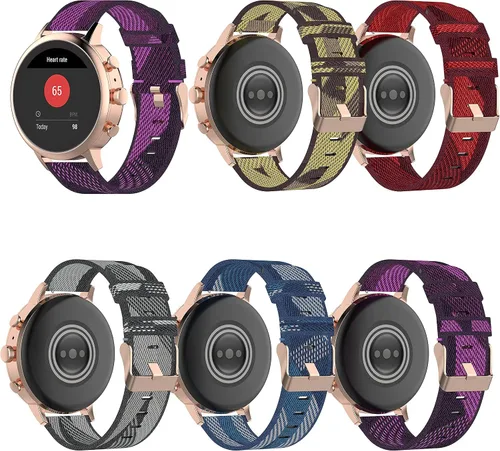 Miniatura 7 de Correa de reloj Fossil Sport de 1.61 pulgadas, correa de repuesto de nailon de liberación rápida de 0.71 pulgadas para mujer Fossil Gen 4 Venture