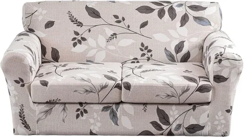 Miniatura 28 de Fundas elásticas para sofá de 1/2/3 cojines, funda estampada con fundas de cojín de asiento separadas, fundas de sofá lavables, protector de muebles