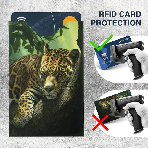 Miniatura 21 de Fundas de bloqueo RFID para pasaporte y tarjetas de crédito, Blanco, Blanco - 15 piezas