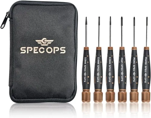 Miniatura 11 de Spec Ops Tools - Juego de destornilladores de 10 piezas, 5 Phillips, 5 ranurados, punta magnética, 3% donado a veteranos