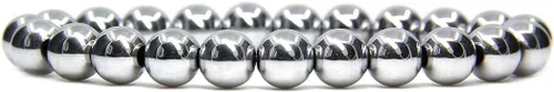 Miniatura 8 de Amandastone Pulsera elástica de cuentas redondas de 0.315 in con piedras preciosas naturales de 7 pulgadas