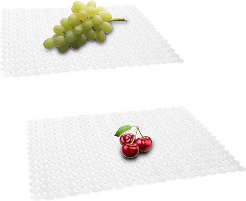 Miniatura 13 de Paquete de 2 alfombrillas para fregadero de cocina de acero inoxidable/cerámica, protectores ecológicos de PVC para la parte inferior del fregadero