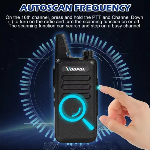 Miniatura 2 de Walkie Talkies recargables para adultos, 22 canales FRS con auriculares, mini transceptores VOX de largo alcance, radios bidireccionales