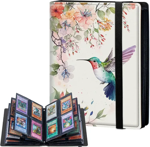 Miniatura 15 de Carpeta de tarjetas de 4 bolsillos con capacidad para 160 tarjetas, carpeta de álbum de coleccionista de libros de tarjetas para Yugioh, MTG, TCG