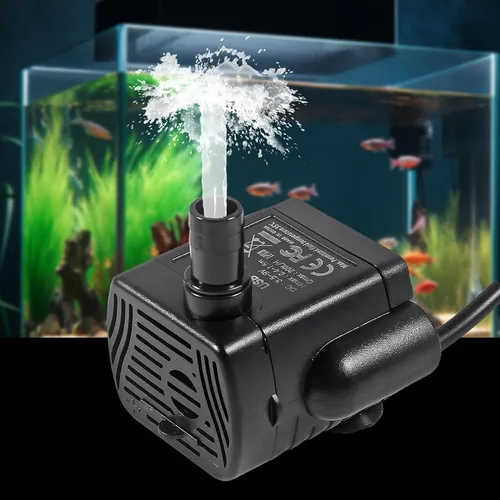 Miniatura 6 de Mini bomba de agua sumergible DC 3.5-9V USB 3W 200L/H con tubo de 6.5 pies para acuarios, pecera, fuente de estanque, fuentes de interior, estatua