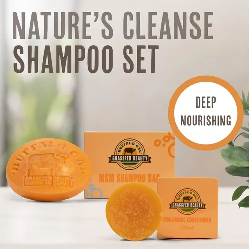 Miniatura 2 de MSM Barra de champú + barra de acondicionador de cabello hialurónico, champú y acondicionador de barra sólida para el crecimiento del cabello, sin