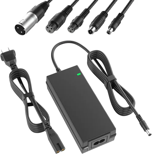 Cargador de scooter de 42 V 2 A con enchufes 6 en 1 para 36 V Pocket Mod, Sports Mod, Razor, Gotrax, Jetson, Voyage, Ninebot, dispositivo de batería