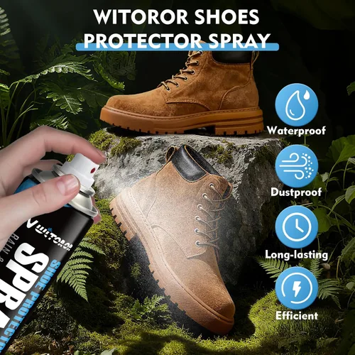 Miniatura 2 de WITOROR Protector de zapatos, nano protección impermeable contra la lluvia y las manchas, spray impermeable para zapatos, gamuza, tenis, nobuck