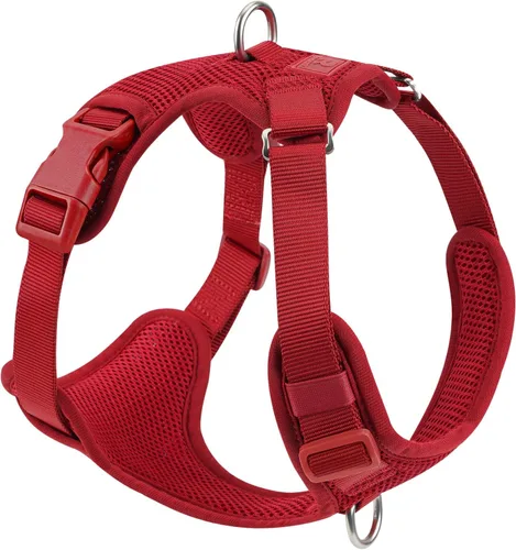 Miniatura 8 de Arnés sin tirones para perros pequeños, medianos y grandes, chaleco de malla ajustable de 2 capas con doble clip, a prueba de escapes, liberación
