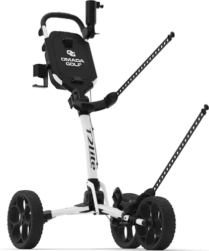 Miniatura 9 de OMADA GOLF Trilite Carrito de Golf Push Carrito de Golf Ligero y Plegable Soporte Ajustable para Bolsa de Golf