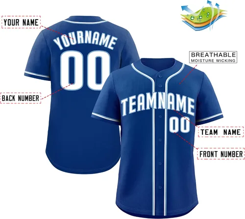 Miniatura 106 de Camisetas deportivas de jersey de béisbol personalizadas, nombre del equipo, número de logotipo, regalo para fanáticos adultos y jóvenes