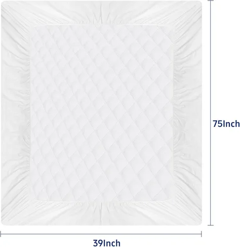Miniatura 2 de Funda de colchón, funda de colchón impermeable, tamaño completo, ultrasuave y transpirable, lavable a máquina, adecuada para el hogar, dormitorio