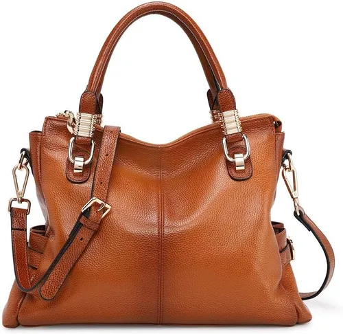 Miniatura 8 de Kattee Cartera bandolera estilo urbano de cuero para mujer