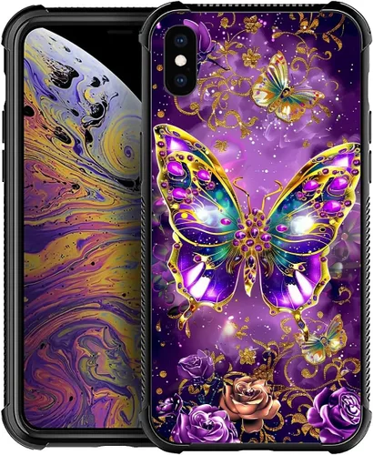 Miniatura 118 de CARLOCA Funda para iPhone XR, diseño de jirafa de cristal, ultra protección, a prueba de golpes, silicona suave TPU antideslizante para iPhone XR
