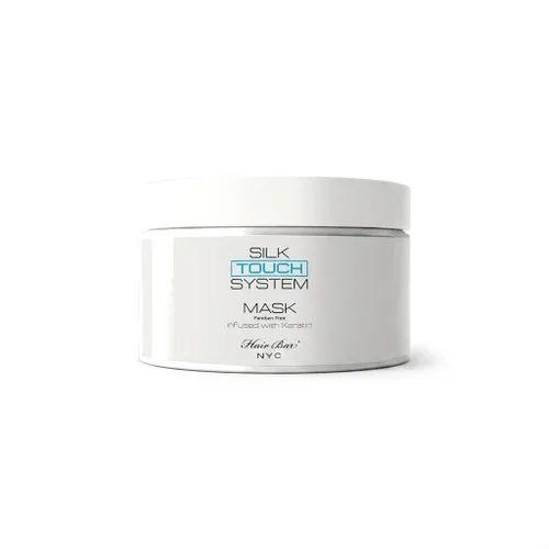 Hair Bar NYC Silk Touch System - Mascarilla suavizante para el cuidado de queratina con proteína de queratina pura, biotina y aceites naturales para