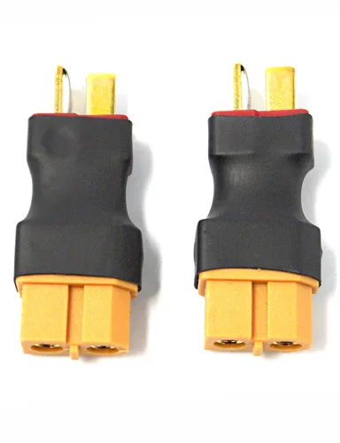Miniatura 6 de Readytosky XT60 hembra a macho adaptador de conector de enchufe en T sin cables, conectores de batería RC LiPo para conector macho Deans a XT60