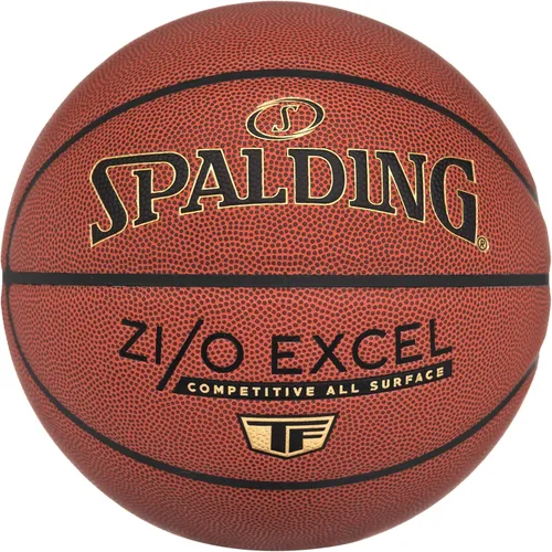 Spalding Balones de baloncesto para interiores y exteriores | Cubierta compuesta para todas las superficies Zi/O Excel TF - Marrón