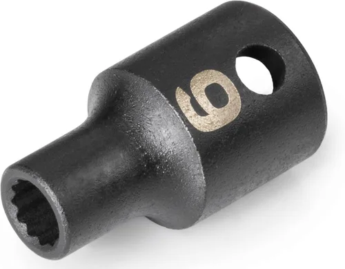 Miniatura 40 de TEKTON Accionamiento de 3/8 pulgadas x 1 pulgada Zócalo de impacto de 12 puntos poco profundo SID12225