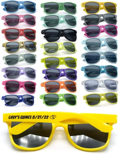 Miniatura 28 de Gafas de sol de fiesta personalizadas, regalos de boda a granel, regalos para invitados, cumpleaños, licenciatura, graduación, novia, novia, Mezclado