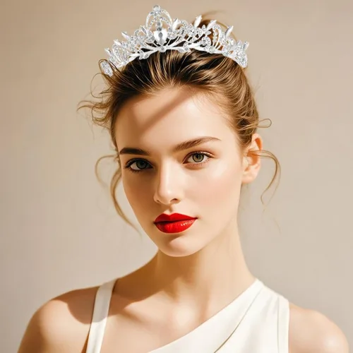 Miniatura 4 de Kamirola Diadema de coronas y tiaras de cristal para niñas o mujeres, fiesta de cumpleaños, boda, graduación, novia, Navidad, San Valentín, TR20