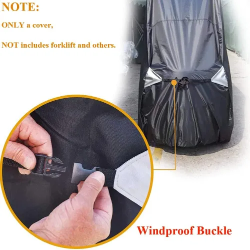 Miniatura 7 de Cubierta para carretilla elevadora 420D Oxford impermeable resistente control carretilla elevadora cubierta de lluvia universal carretillas