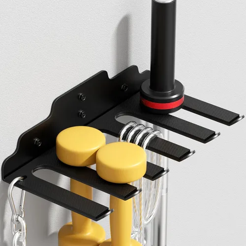 XZHXFX Soporte de Barra de Pared, Soporte de Pared para Barra Individual, Estante de Pared para Barra de Gimnasio en Garaje, Estante de Pared Negro