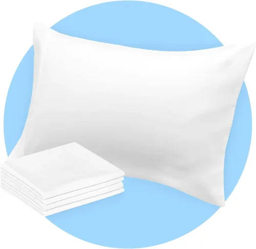 Miniatura 8 de Avalon Bedding Juego de 2 fundas de almohada de tamaño estándar color gris, mezcla de algodón de 200 hilos, suaves y transpirables, perfectas