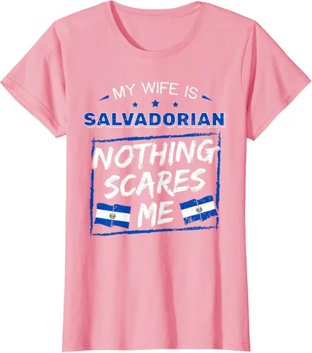 Miniatura 18 de Camiseta con la bandera de raíces salvadoreñas de El Salvador My Wife Is Salvadoran Roots, Negro