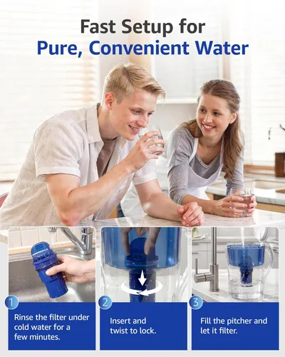 Miniatura 6 de Overbest Filtro de agua de repuesto para todos los sistemas de filtración PUR®, PUR® Plus para jarra y dispensador, PPF900Z, CRF950Z, PPF951K, 60