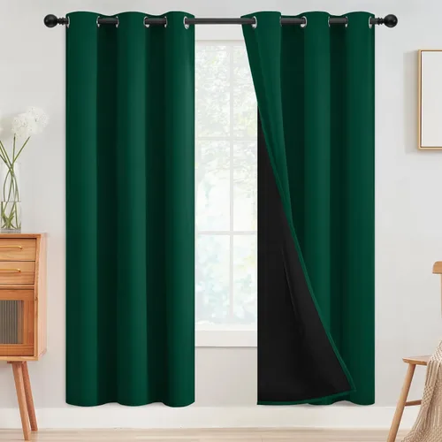Miniatura 177 de SimpleHome - Cortinas opacas 100% para recámara, cortinas de ventana con ojales beige, con aislamiento térmico, cortinas de oscurecimiento