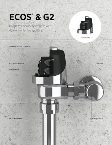 Miniatura 5 de Sloan Valve EBV-129-A-C G2 Optima Plus módulo de sensor electrónico para inodoro