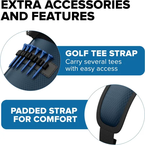 Miniatura 5 de Bolsa de soporte de golf, ultra ligera, pequeña bolsa de golf para par 3 y campos ejecutivos